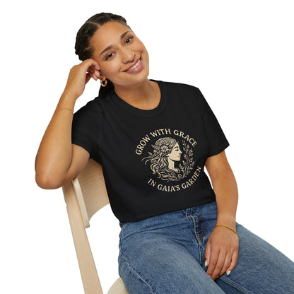 Grow With Grace Floral T-Shirt — Inspirational Botanical Tee